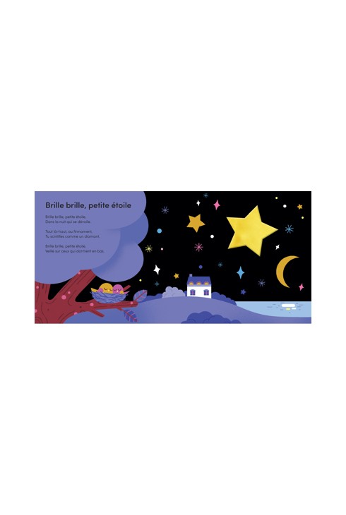 Livre Mes comptines à toucher pour écouter, Bonne nuit ! 6 matières à toucher 2