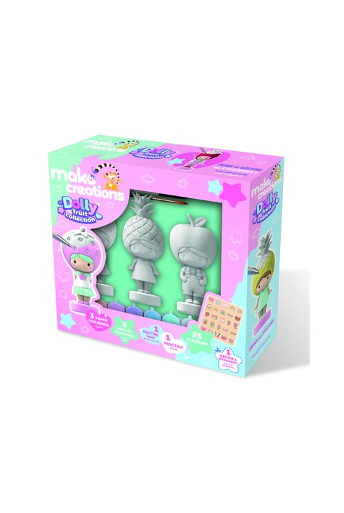 Figurines à peindre Dolly Fruit, Mako 1