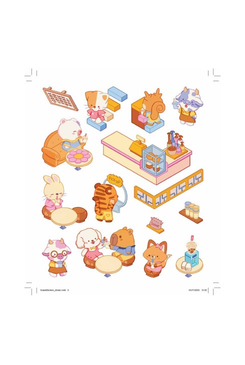 Pochette Sweet stickers La journée de Suzie Fox