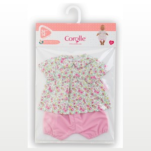 Tenue bloomer jardin en fleurs pour bébé, poupon de 36 cm