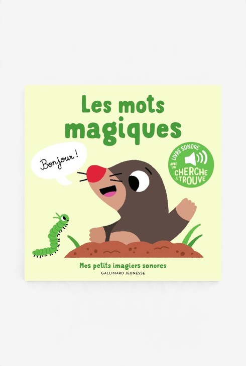 Livre Les mots magiques, 5 sons à écouter, 5 matières à toucher 1