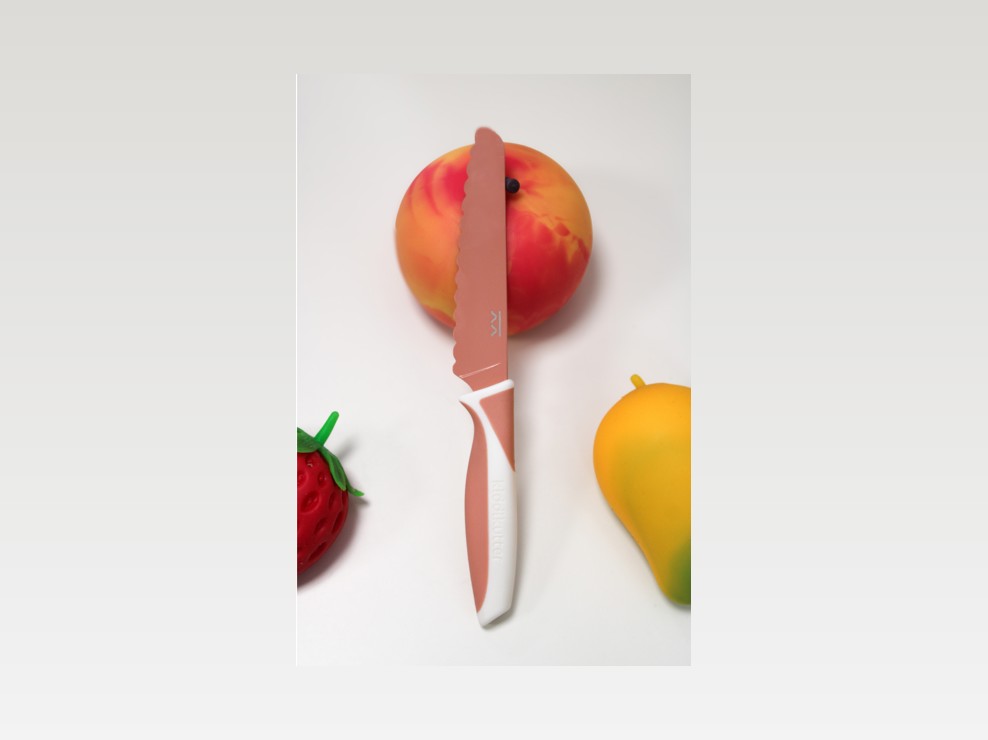 Couteau d'apprentissage colori Pêche 2