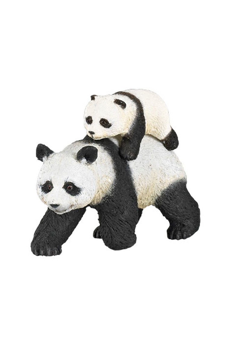 Figurine panda et son bébé Papo 1