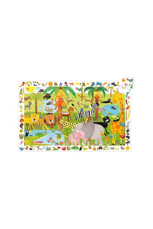 Puzzle observation La jungle 35 pièces Djeco 2