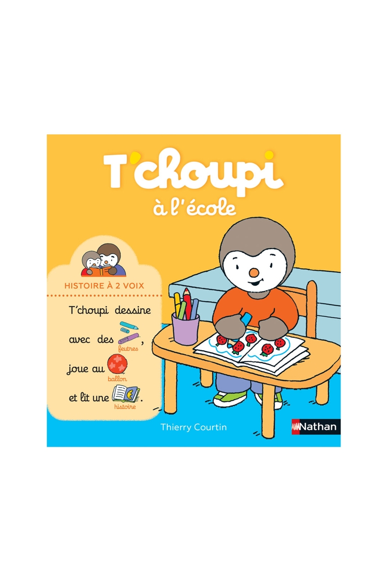 Livre T'choupi à l'école - Nathan Jeunesse 1