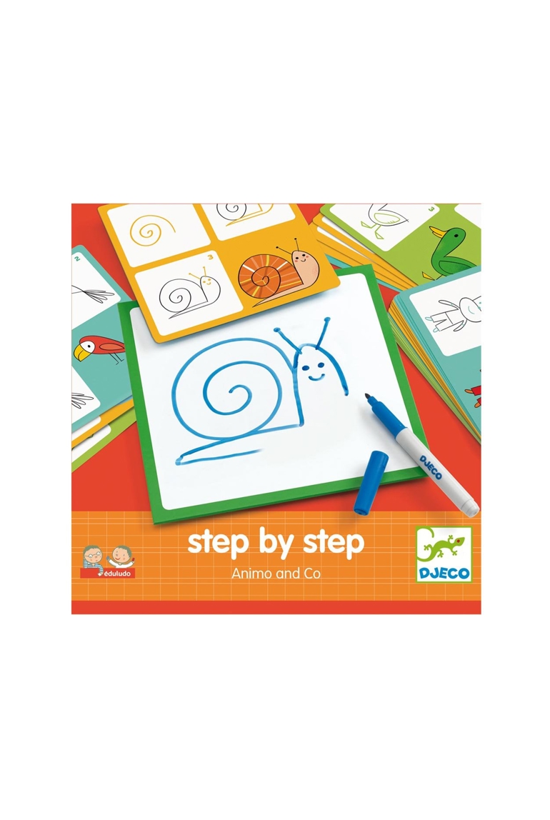 Jeux de dessin step by step les animaux Djeco 1