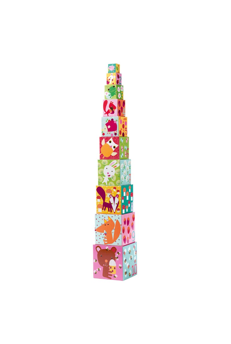 10 Cubes imagiers forêt Djeco 1