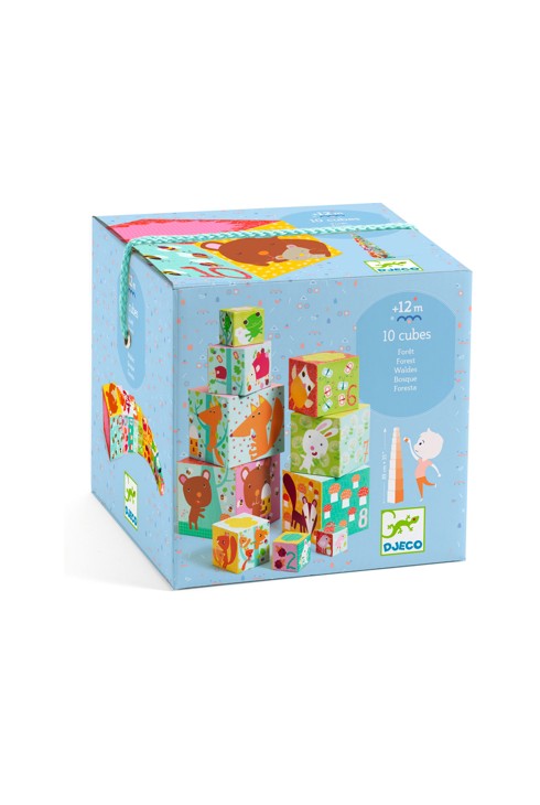 10 Cubes imagiers forêt Djeco 1