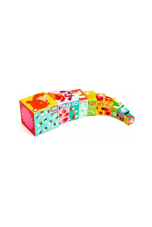 10 Cubes imagiers forêt Djeco 2