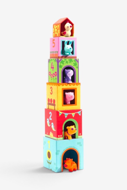 6 Cubes imagiers Topanifarm Djeco 2