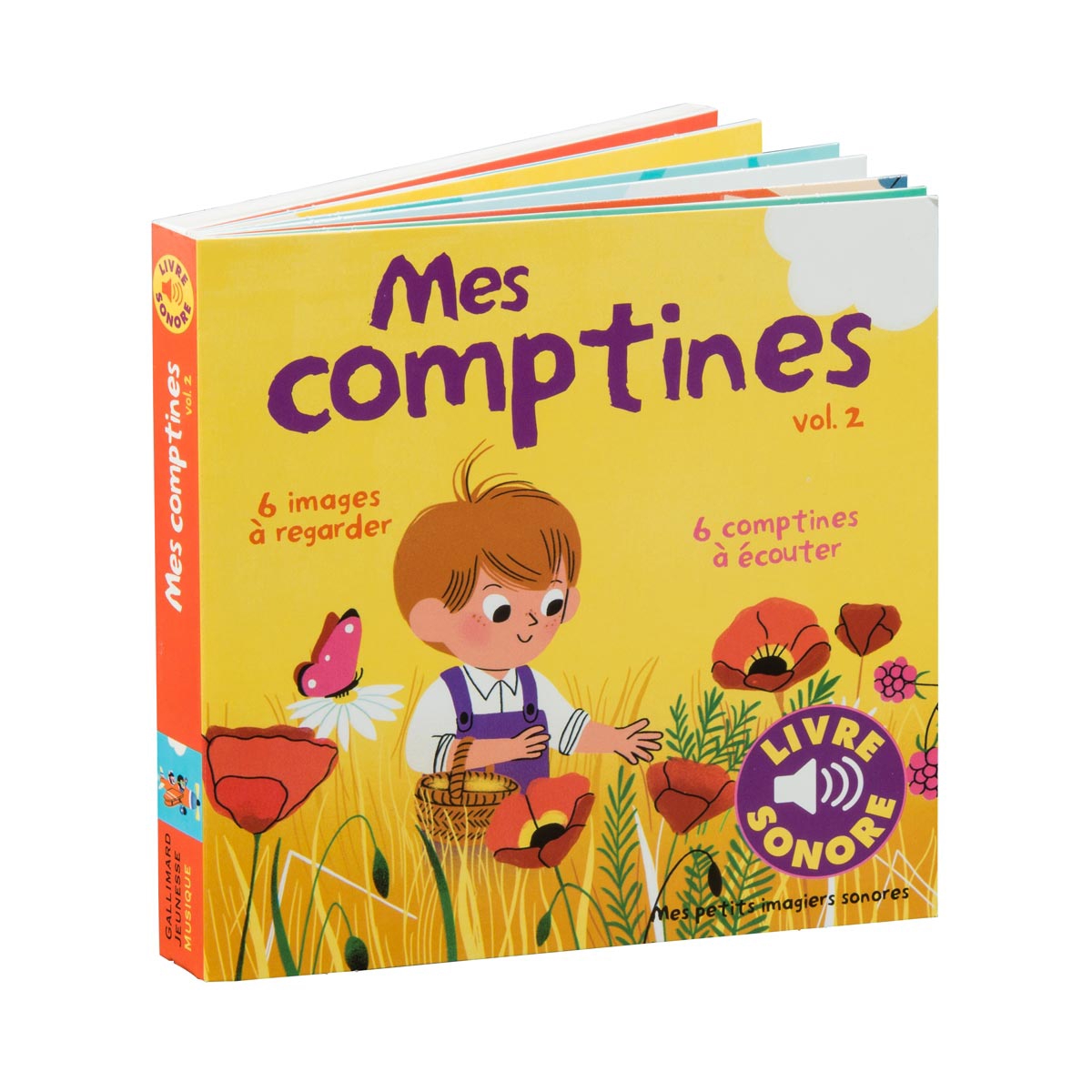 Livre Mes Comptines T2 Imagier Sonore Gallimard Jeunesse Pour Enfant De 1 An A 3 Ans Oxybul Eveil Et Jeux