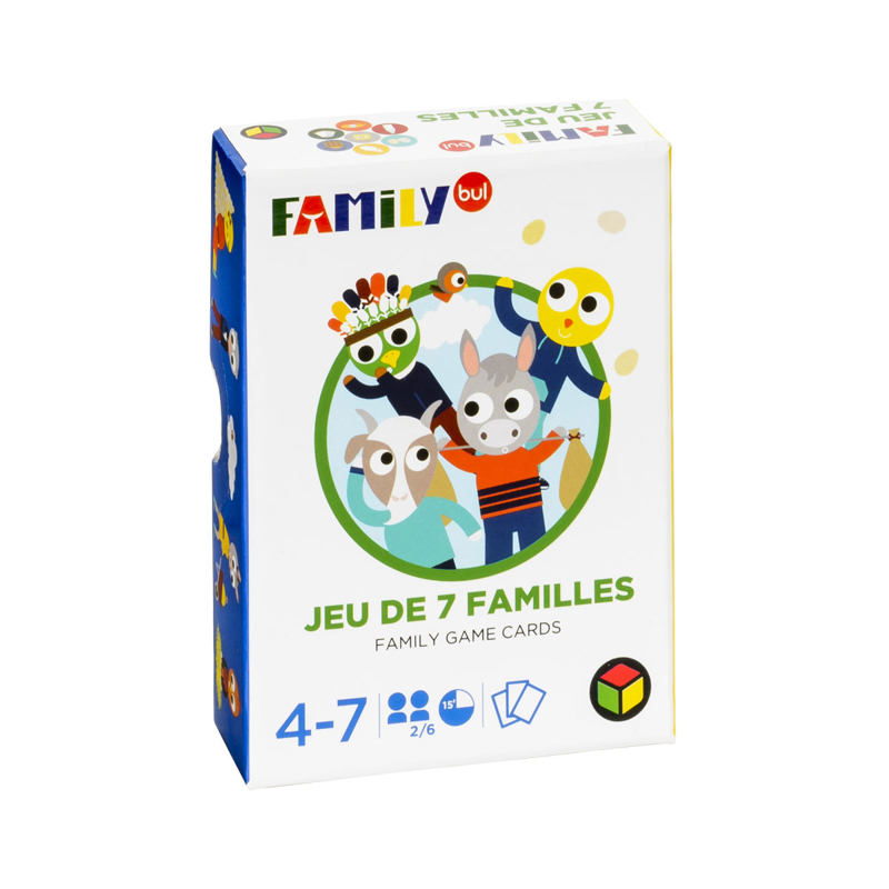Jeu de 7 familles animaux de la ferme Oxybul