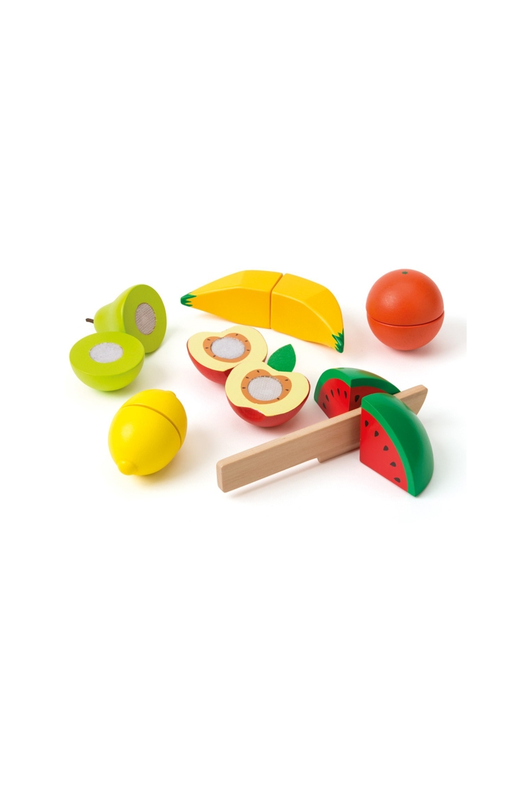 Set de 6 fruits en bois à découper Oxybul 1
