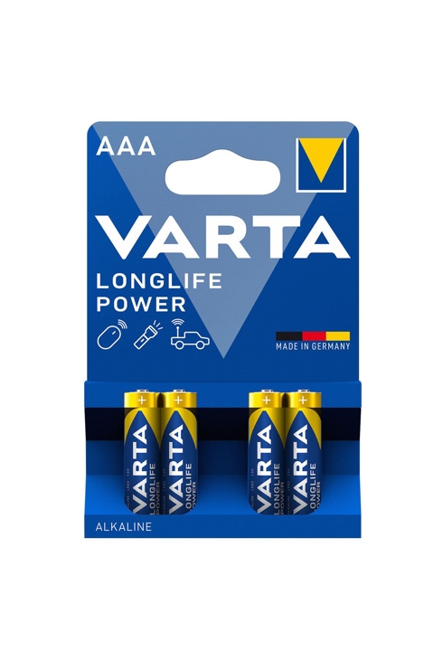 4 piles High Energy AAA LR03 Varta 1
