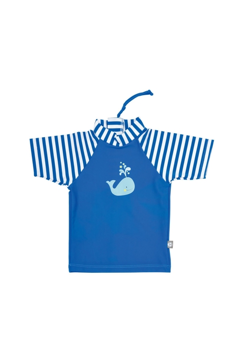 T-shirt anti-UV rayé bleu 6 mois 1