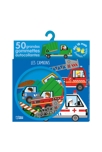50 gommettes petites mains Les camions - Lito 1