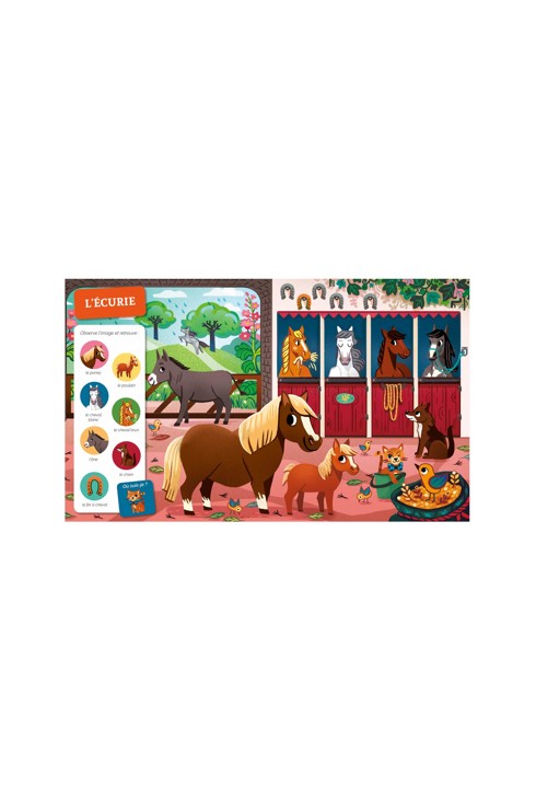 Livre Cherche et trouve des tout-petits à la ferme - Auzou