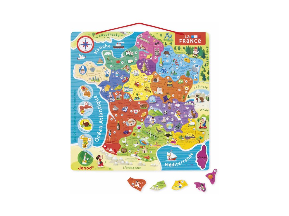 Carte de France magnétique, Janod 1