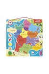 Puzzle  carte de France magnétique, Janod 2