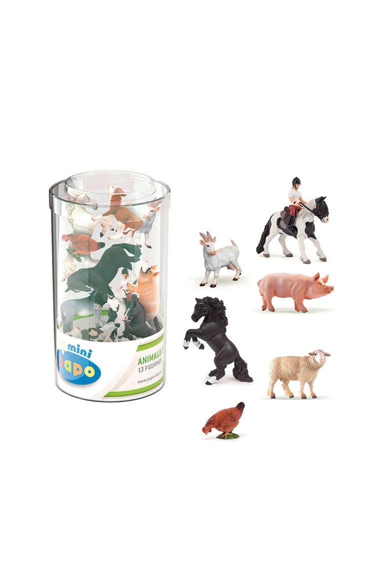 Coffret figurines Mini Tub's ferme Papo 1