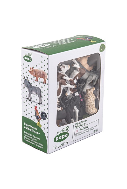 Coffret figurines Mini Tub's ferme Papo 1