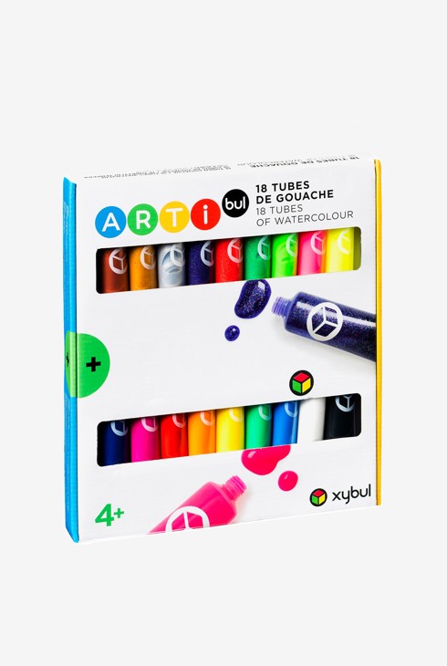 18 tubes de gouache à effets Oxybul 1