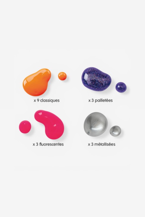 18 tubes de gouache à effets Oxybul 2