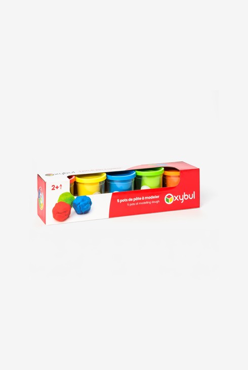 5 pots de pâte à modeler Oxybul 1