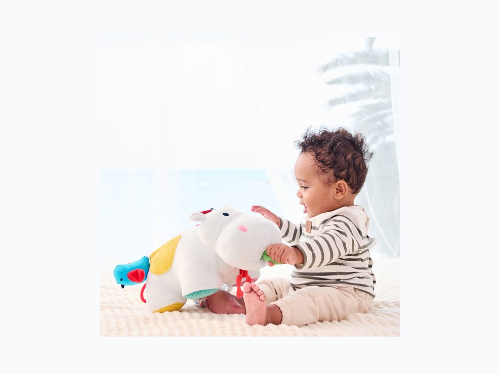 Peluche d'activités Axel l'hippo Oxybul 2