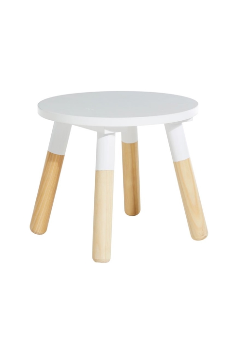 Tabouret rond maternelle naturel blanc Oxybul 1