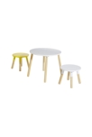 Tabouret rond maternelle naturel blanc Oxybul 2
