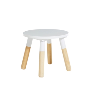 Tabouret rond maternelle naturel blanc Oxybul 1