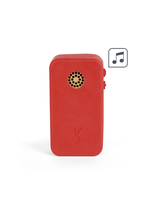 Téléphone sonore bois et silicone Janod 2