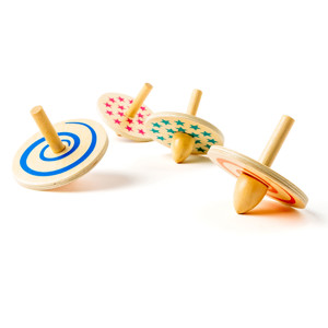 4 toupies en bois Oxybul