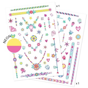 2 planches de tattoos Les bijoux de Jenni Djeco