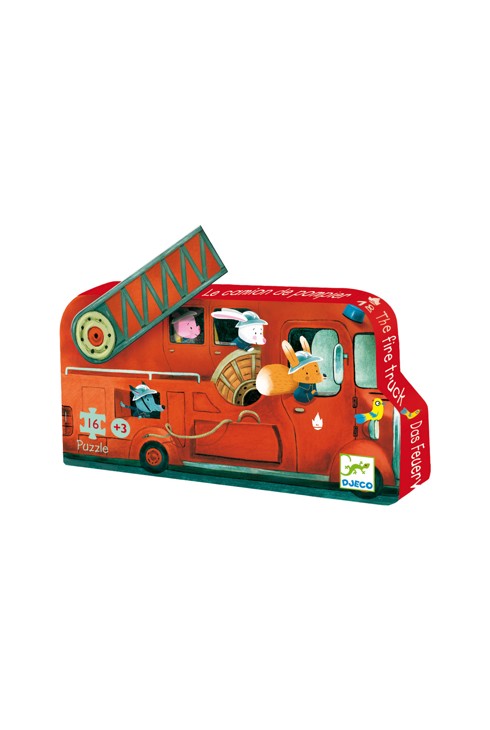 Puzzle pompier 16 pcs Djeco 1