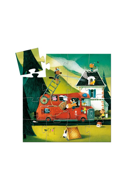 Puzzle pompier 16 pcs Djeco 2