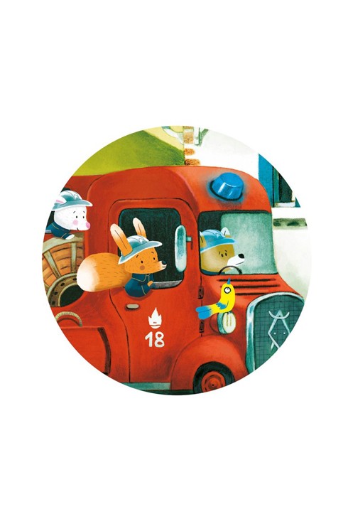 Puzzle pompier 16 pcs Djeco