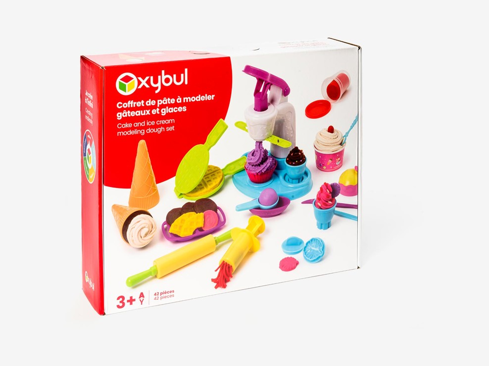Coffret de pâte à modeler gâteaux et glaces Oxybul 1