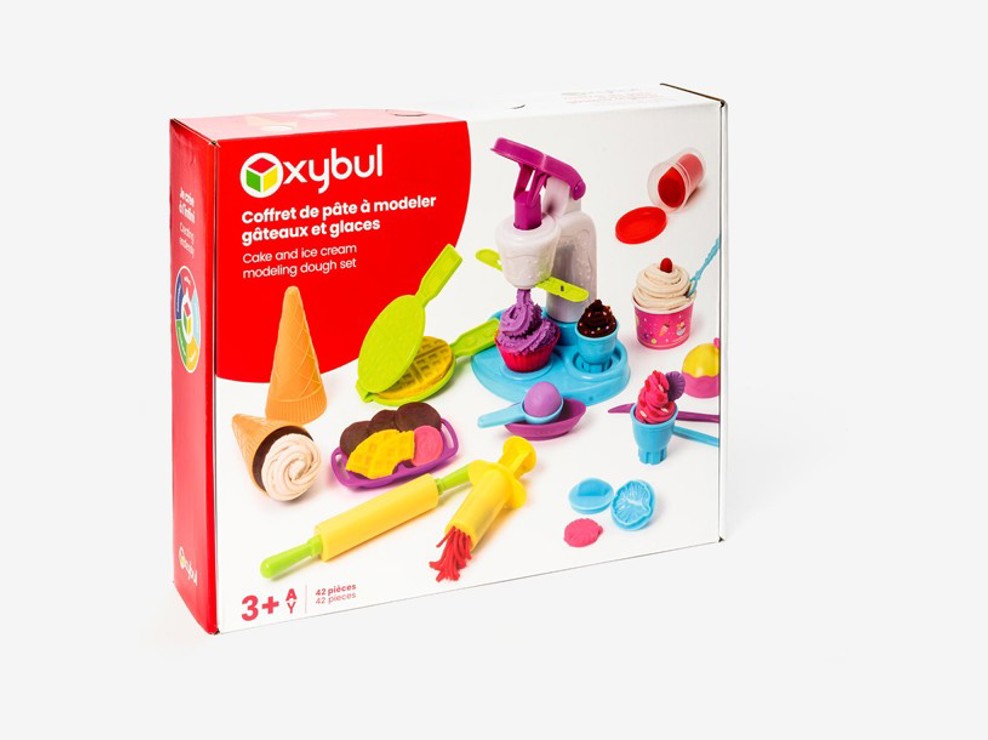 Coffret de pâte à modeler gâteaux et glaces Oxybul 1
