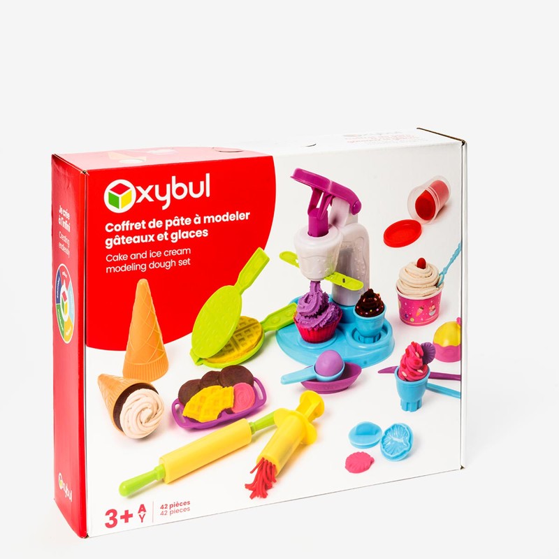 OXYBUL - Coffret de pâte à modeler gâteaux et glaces Oxybul - 2-5 ans