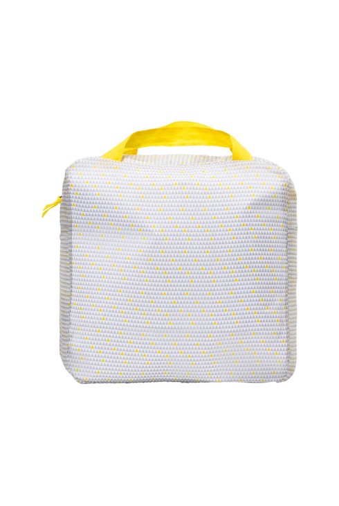 Berceau pop up Dodo Nomade gris et jaune Oxybul 2