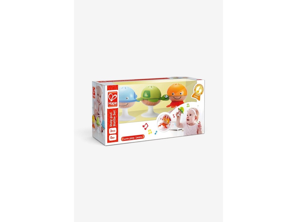 Set de 3 hochets à ventouses Hape 2