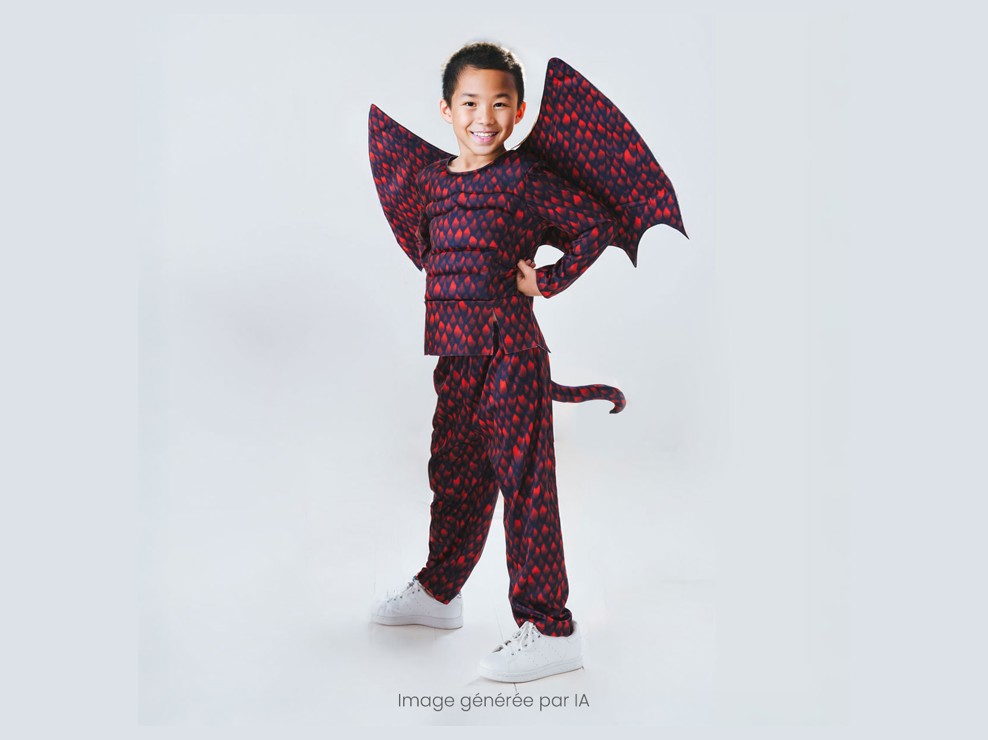Déguisement dragon de feu 3-5 ans 1