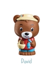 Lot de 4 personnages ours Browny Klorofil 3