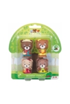 Lot de 4 personnages ours Browny Klorofil 1