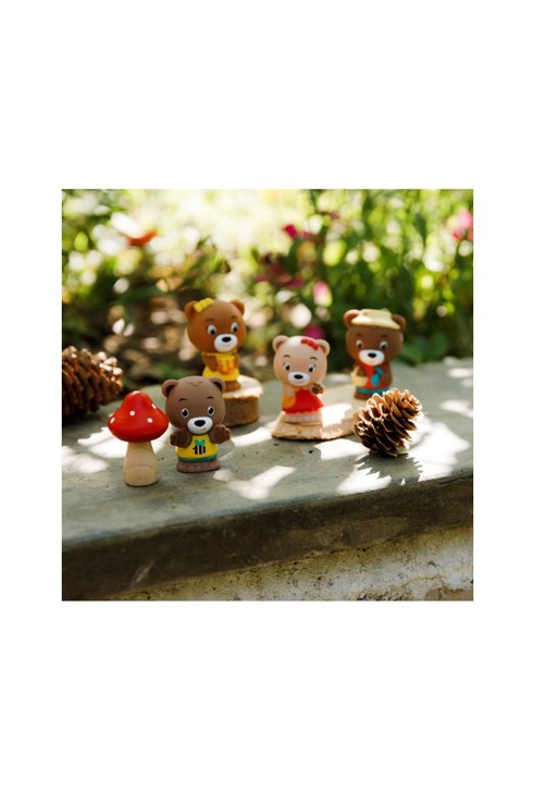 Lot de 4 personnages ours Browny Klorofil 2