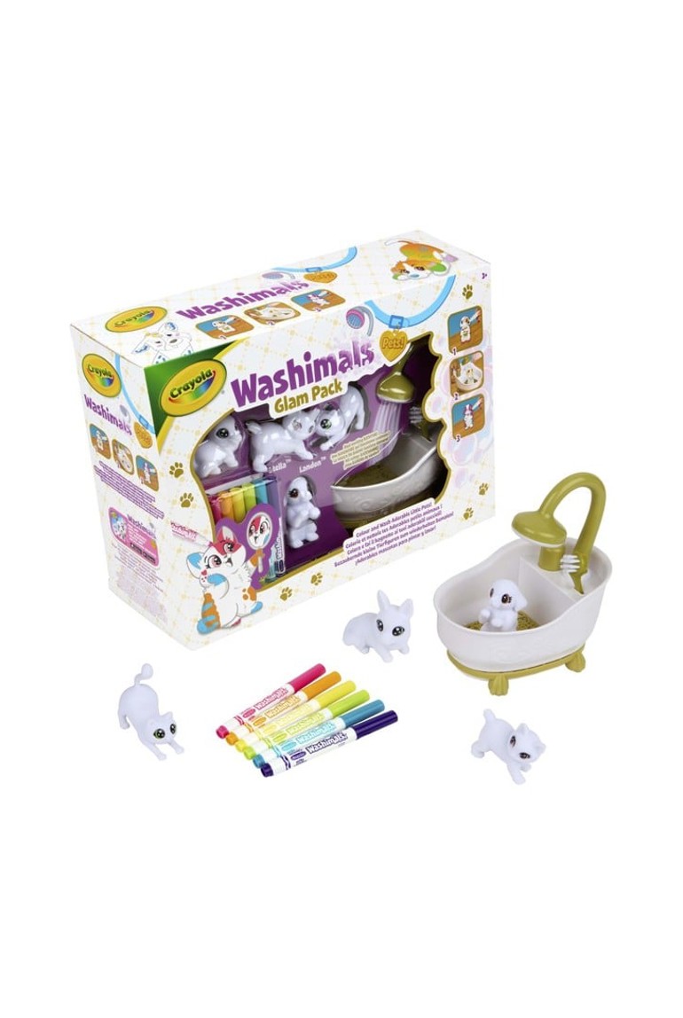 Crayola Washimals – Animaux à Colorier Safari – Kit Créatif Lavable Dès 3 Ans