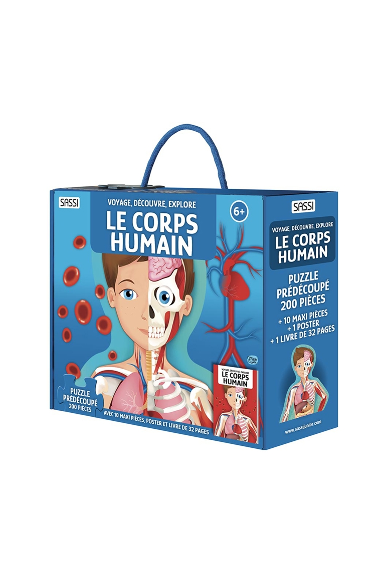 Puzzle découverte du Corps Humain et son livret Sassi 1