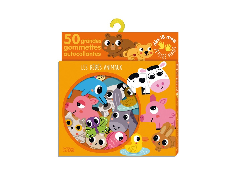 50 gommettes bébés animaux - Lito 1
